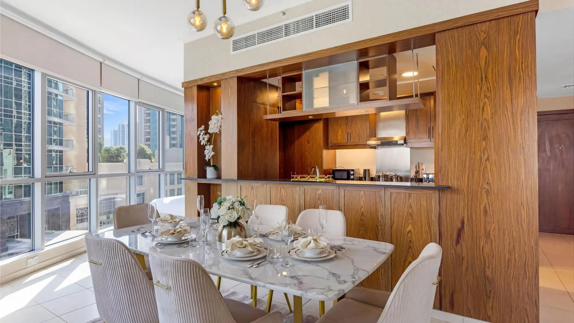 Durrani Homes - The Luxe 3Br With Burj Khalifa And Fountain View - Third Room Without Partition Dubai